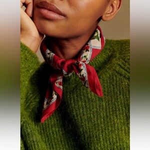 NWOT Sézane Square Scarf (foulard) in autumnal floral print